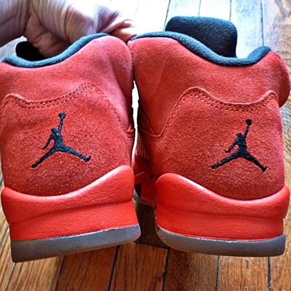Air Jordan 5 Retro BG Red Suede, Size US M6(Y), W7.5 - Picture 12 of 16